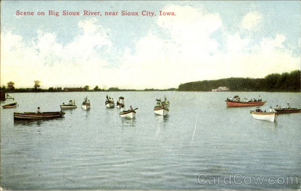 Scene On Big Sioux River Sioux City Iowa