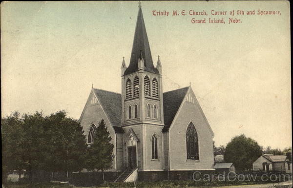 Trinity M. E. Church, Corner of 6th and Sycamore Grand Island Nebraska