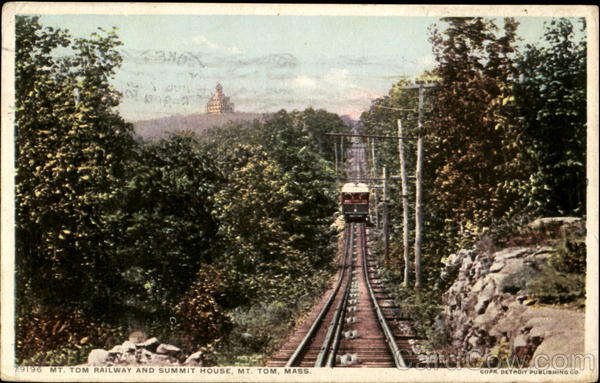 Mt. Tom Railway And Summit House Mount Tom Massachusetts