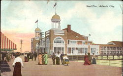 Steel Pier Atlantic City, NJ Postcard Postcard