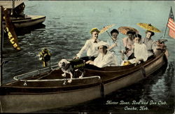 Motor Boat, Rod And Gun Club Postcard
