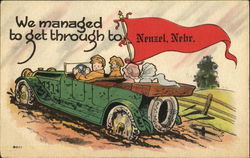 We Managed To Get Through To Nenzel Nebraska Postcard Postcard