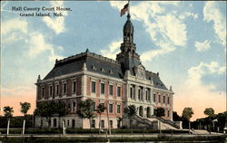 Hall County Court House Grand Island, NE Postcard Postcard