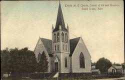 Trinity M. E. Church, Corner of 6th and Sycamore Postcard