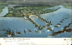Bird's Eye View Of The Exposition 1907 Jamestown Exposition Postcard Postcard