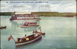 Boats On Irrigation Dam, Belle Fourche Boats On Irrigation Dam, Belle Fourche