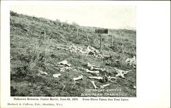 Unknown Remains Custer Battle Postcard