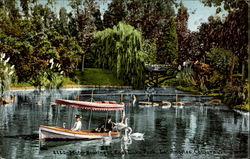 Motor Boating Postcard