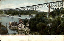 Poughkeepsie Bridge New York Postcard Postcard