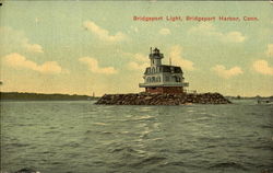 Bridgeport Light Connecticut Postcard Postcard