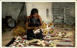 A Hopi Basket Weaver Postcard