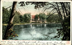 The Chapel From Across The Lake, Vassar College Postcard