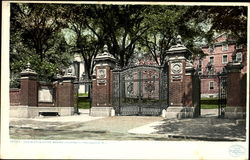 Van Wickle Gates, Brown University Postcard