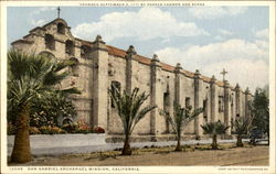 San Gabriel Archangel Mission Postcard