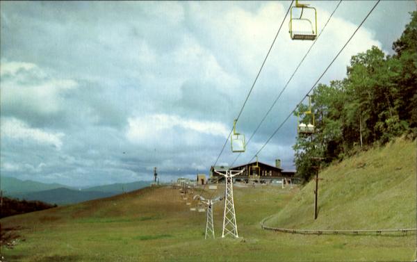 Looking Toward The Lodge At Ski Resort Gatlinburg Tennessee