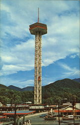 Space Needle, Airport Road Postcard