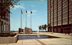 Plaza Of New Federal Building Postcard