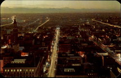 Denver At Night Postcard