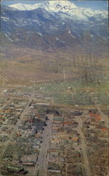 Aerial View Of Colorado Springs Looking West Postcard