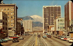Pikes Peak Avenue And Stone Center Postcard
