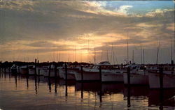 Sunset At Indian River Yacht Basin Rehoboth Beach, DE Postcard Postcard