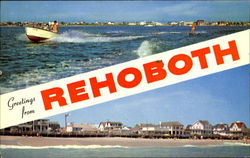 Greetings From Rehoboth Rehoboth Beach, DE Postcard Postcard