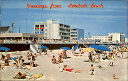 Greetings From Rehoboth Beach Delaware Postcard Postcard