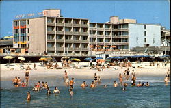 Atlantic Sands Motel, Boardwalk & Baltimore Ave Postcard
