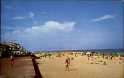 Pleasant Summer On The Beach Ocean City, MD Postcard Postcard