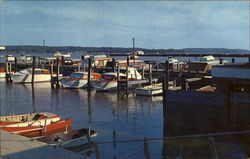 Typical Chesapeake Boat Yard & Basin Postcard