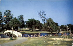 Children's Playground, Municipal Park Postcard