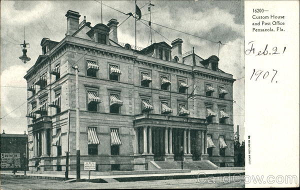 Custom House An Post Office Pensacola Florida