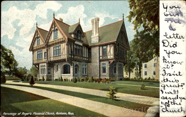 Parsonage Of Roger's Memorial Church Fairhaven Massachusetts