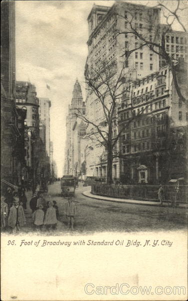 Foot Of Broadway With Standard Oil Bldg New York