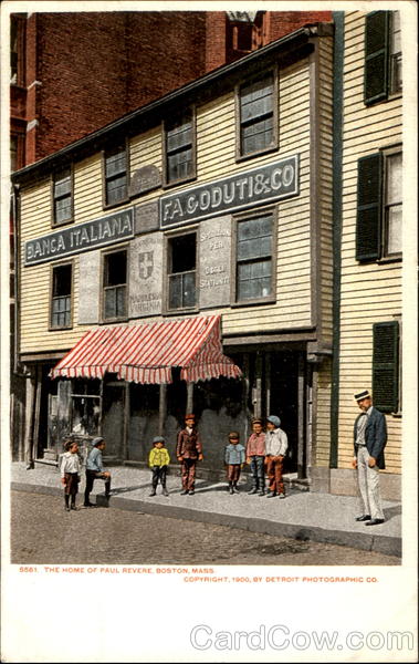 The Home Of Paul Revere Boston Massachusetts