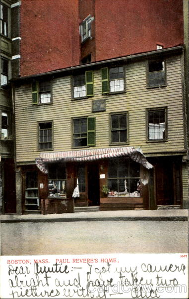 Paul Revere's Home Boston Massachusetts