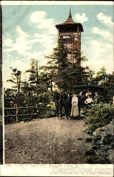 Tower On Eagle Cliff Mohonk Lake New York