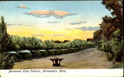 Boulevard Lake Calhoun Postcard