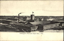 Cheboygan's Mammoth Paper Plant Michigan Postcard Postcard