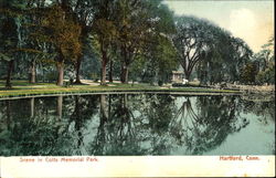 Scene In Colts Memorial Park Postcard