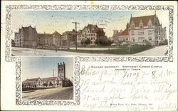 Northwest Corner Campus, Chicago University Postcard