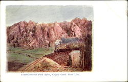 Cathedral Park Spires Colorado Railroad (Scenic) Postcard Postcard