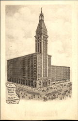 The Montgomery Ward & Co., Building Postcard
