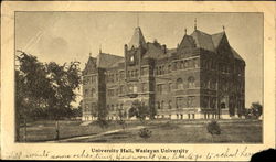 University Hall, Wesleyan University Middletown, CT Postcard Postcard