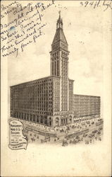 The Montgomery Ward & Co., Building Postcard