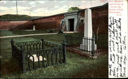 Fort Moultrie And Grave Of Oceola The Indian Chief Charleston, SC Postcard Postcard