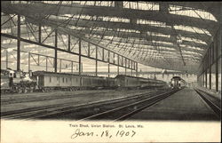 Train Shed, Union Station Postcard