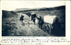 Troops From Fort Keogh Out For Practice March Postcard