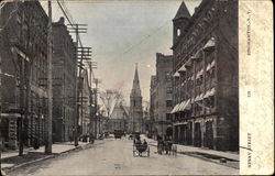 Henry Street Binghamton, NY Postcard Postcard