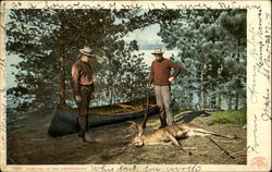 Hunting In The Adirondacks Postcard